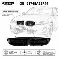 Cadre de conduit d'air à ajustement précis 1:1 pour BMW Série 3 G28 BEV I3, correspondant à l'OE 51745A22F44, sans espaces de montage, pièces automobiles robustes