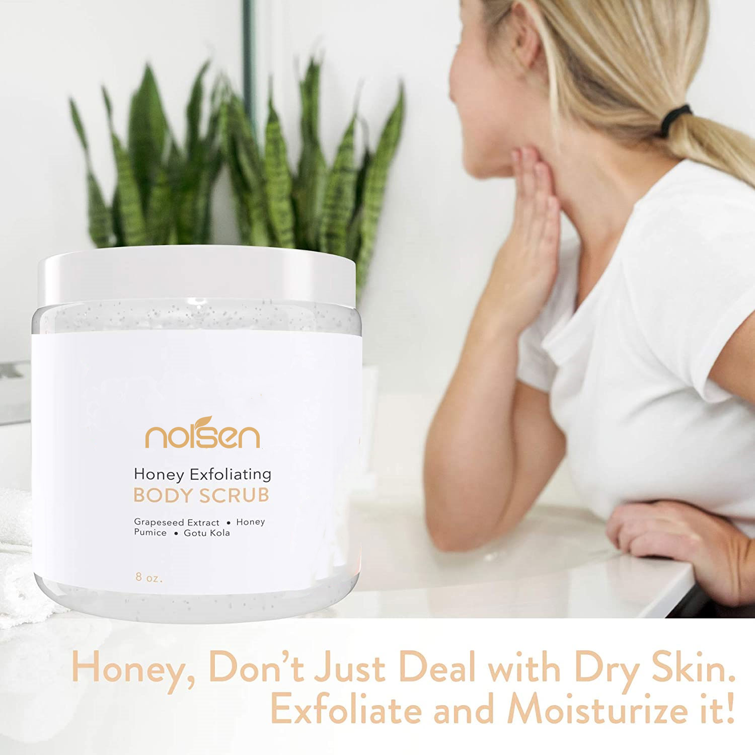 Hot Selling Honey Hydrating Exfoliating Body Scrub with Natural Extracts Smooths and Nourishes Skin