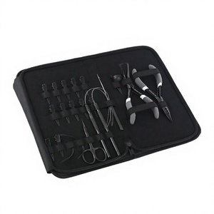 Kit d'outils d'extension de cheveux en gros pince à micro-maillon en acier inoxydable aiguilles à coudre doigt de séparation pour extensions de cheveux utilisation en salon - Product Image 1