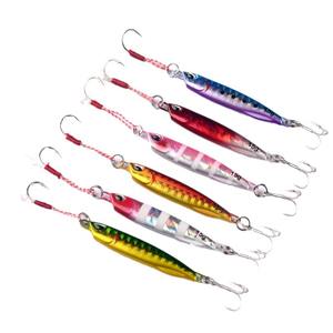 Leurre de pêche au jigging Burle JG-14 - Hameçon à fente pour sang recouvert de plomb et de métal 50g - Appât artificiel dur pour la pêche en <span class=keywords><strong>bateau</strong></span> en mer - Product Image 3