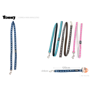 Guinzaglio per Cani Yommy 120cm Larghezza 2.0cm con Motivo a Ossa - Product Image 1