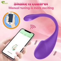 Multifunktionaler APP-gesteuerter Tragbarer Bullet-Vibrator mit 10 Frequenzen für Klitorale Stimulation, 100% Wasserdicht