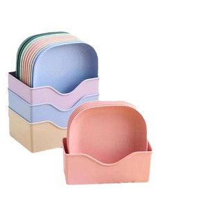 Multifunctional Household Desktop Storage Tray Living Room Base Bone Spitting Dish Garbage Tray Dining Table Disposable Plates - Product Image 5