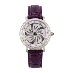 Relojes para Hombre y Mujer de Marca Premium con Cristales, Cristal de Zafiro, Esfera Giratoria, Reloj de Pulsera de Cuarzo de Acero Inoxidable - Product Image 2
