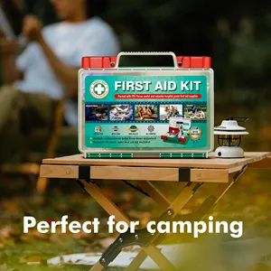 Hete Verkoop Fabriek 295Pcs Draagbare EHBO-Doos Medische Outdoor Survival Kit Nood EHBO-Kit