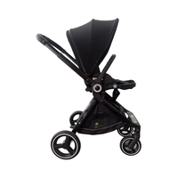 Poussette bébé multifonctionnelle de luxe 3 en 1 Chariot pliant portable à 4 roues pour nouveau-nés Belle conception de paysage