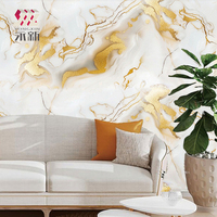 Autocollant mural en marbre moderne imperméable à l'eau Offre Spéciale 1.2x3M épais rouleau de mousse feuille peler bâton marbre carrelage mural autocollants pour la décoration intérieure