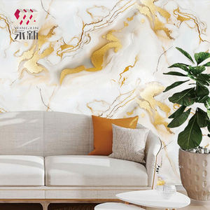 壁ステッカー防水モダン大理石1.2x3M厚手発泡ロール箔皮棒大理石壁タイルステッカー室内装飾用 - Product Image 5