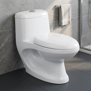 2024 toilette sanitaire en céramique monobloc de luxe à haute efficacité avec siège en plastique Design moderne pour salle de bain prix disponible inde - Product Image 1