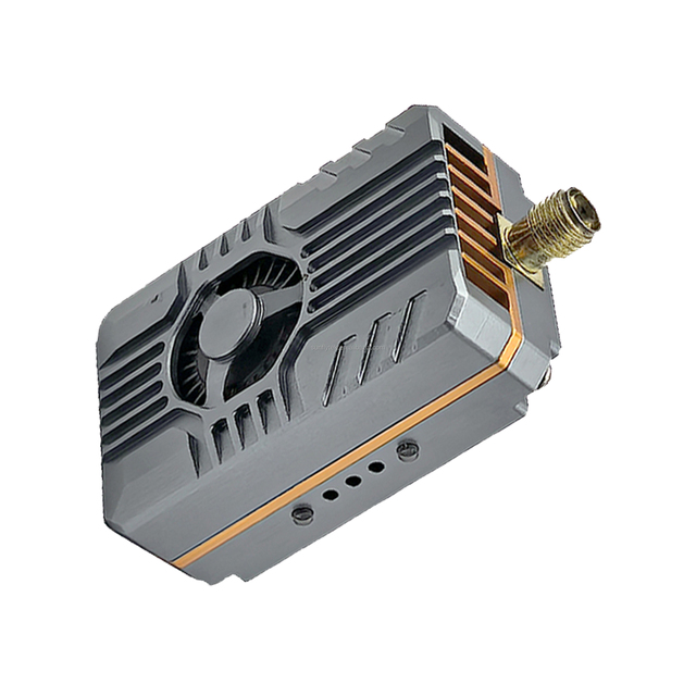 Precision-Engineered 3G3-4W02 3.3GHz 4W Video Transmitter for Drone Remote Control Optimal RF Output Long Range Aluminium Metal