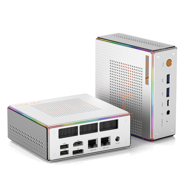 RGB Lighting Mini PC 13th Gen Intel Core I7 13620H 12650H Mini PC DDR4 32GB SSD 1TB Gaming Mini PC for Windows 11 Pro