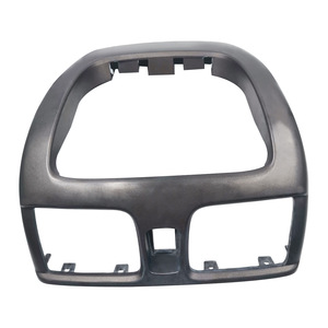 Marco de la caja de almacenamiento de la consola central con ventilación de aire para Nissan N16 Tiida 2001-2012, juego de 3 piezas, gris plateado, kit de panel de salpicadero de ABS - Product Image 4