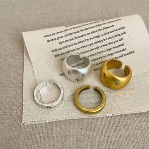 Factory Wholesale Luxury Design Big Geometric Shape <b>Rings</b> 18k Gold Plated <b>Ring</b> Jewelry for Women - Product Image 2