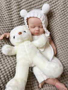 Loulou 18 pouces Reborn Doll fait à la main <span class=keywords><strong>en</strong></span> <span class=keywords><strong>Silicone</strong></span> solide détaillé 3D peint peluche pour garçons <span class=keywords><strong>Bebe</strong></span> Reborn poupées pour cadeaux - Product Image 6