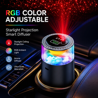 Diffuseur d'arômes de voiture avec logo personnalisé, vente en gros d'usine, diffuseur ultrasonique intelligent pour voiture et maison, brume de nuage paysager, fonctionnement automatique (démarrage/arrêt)