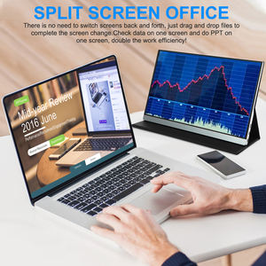 Monitor portátil ultrafino IPS de 17,3 pulgadas y 1080P con dispositivos capacitivos para Xbox Switch Mini <span class=keywords><strong>PC</strong></span> Laptop para juegos PS4 PS5 - Product Image 3