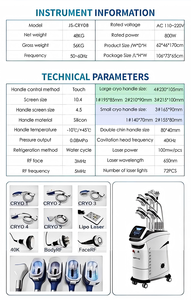 Macchina per Criolipolisi L 360 2 in 1 con EMS RF, 9 Manipoli per Congelamento del Grasso, <span class=keywords><strong>Crioterapia</strong></span>, Attrezzatura per Modellamento del Corpo e Perdita di Peso - Product Image 5