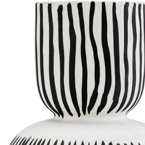 Jarrón de Cerámica con Diseño de Rostro, Blanco y Negro, Moderno, Decorativo, para Sala de Estar, Dormitorio, Oficina, Decoración del Hogar - Product Image 6