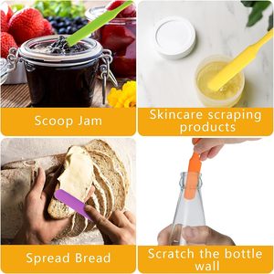 100% Food Grade Eco-Friendly <b>Silicone</b> Jar Spatula Multifunctional Dishwasher Safe Non-Stick Mixing Butter <b>Baking</b> Home Kitchen - Product Image 6