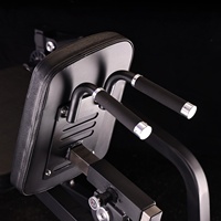 Machine d'extension de boucle de jambe assise chargée par plaque de gymnastique en acier réglable