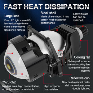 ไฟหน้าโปรเจคเตอร์แบบ Bi-led รุ่นใหม่ K5 กำลังสูง 130w ขนาด 3 นิ้ว สว่างพิเศษ สีขาว พร้อมเลนส์ 3 นิ้ว สำหรับยานพาหนะ - Product Image 6