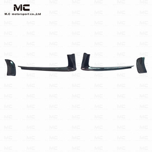2020 911 992 aleta lateral de fibra de carbono estilo T Canard para Porsche 911 992 cuchillo de viento delantero aletas de repuesto de coche embellecedor de parachoques delantero <span class=keywords><strong>F</strong></span> - Product Image 4