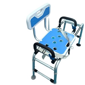 Chaise de douche pour personnes âgées Dearevery, hauteur réglable, antidérapante, avec ceinture de sécurité et support, pour seniors et femmes enceintes - Product Image 5
