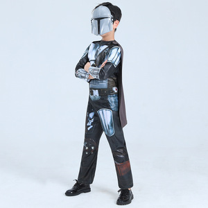 Costume de jeu de rôle pour enfants Galaxy Bounty Hunter <span class=keywords><strong>Mandalorian</strong></span> Halloween Festival Party Performance Dress-up - Product Image 4