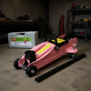 Gato hidráulico de suelo de 1.5 toneladas, de acero, perfil bajo, color rosa, altura mínima de 5 pulgadas, modelo D0100X3ZMM2 - Product Image 2