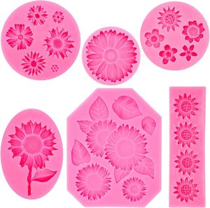 Birden Flowerisiliconent silikon kalıp mum çiçek dekorasyonu kalıp özel Logo kalıpları Fplasticn ile delik papatya çiçek - Product Image 1