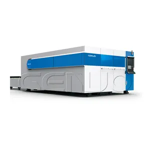 Mesin pemotong laser serat meja pertukaran mesin pemotong laser CNC 1.5 kw bersertifikasi CE kualitas tinggi untuk logam