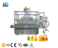 Machine de remplissage de liquides motorisée 5L entièrement automatique pour la production de boissons et l'emballage de sauce soja