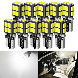 AUXITO 194 <b>LED</b> <b>Bulb</b> 6000K White 168 2825 W5W <b>T10</b> <b>Interior</b> <b>Car</b> <b>Bulbs</b> Replacement for Dome Map Door Courtesy Trunk Lights 10 PCS - Product Image 4