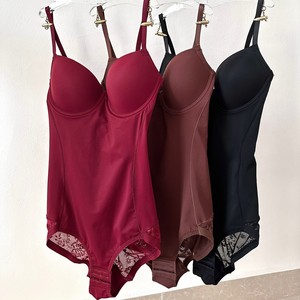 Sous-vêtements sculptants pour femmes, gaines de compression avec broderie en dentelle, effet push-up, amincissantes et réductrices de ventre - Product Image 1
