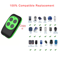 Contrôle automatique de porte 433,92 MHz Code d'apprentissage Duplicateur Plastique D4 Télécommande de clonage avec portée de 100 m 4 boutons Certifié CE