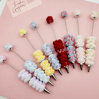 L B7033 2025 Délicat Créatif Nouvelle Arrivée Lumineux Rose Perlé Stylo Industrie Lourde Perle Strass Stylo à Bille Stylo de Luxe
