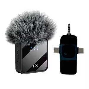Microphone sans fil professionnel Nmicrofono avec suppression du bruit, 2,4 GHz, pour téléphones, vlogging sans fil - Product Image 1