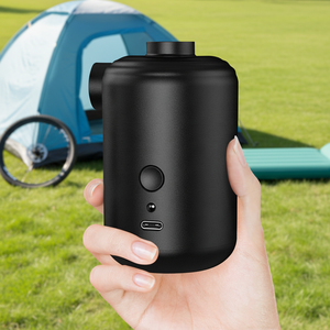 Compresor <span class=keywords><strong>de</strong></span> Aire Portátil, Mini Bomba <span class=keywords><strong>de</strong></span> Aire Manual Compacta, para Acampar al Aire Libre, Inflable, 3600mAh, 30-50 PSI, Plástico Resistente - Product Image 1