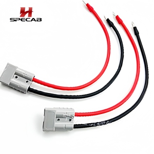 Câble de batterie robuste 6AWG avec connecteur de type SB50 vers borne annulaire, faisceau de câblage PVC 16mm² pour liaison d'onduleur haute puissance - Product Image 2