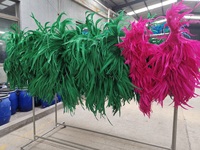 Teint rouge coq Coque queue poulet coq plume pour artisanat bricolage Costume chapeau accessoire scène fête carnaval mariage décor