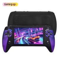 Consola de Juegos Portátil X9 Color Morado Pantalla HD de 5.5 Pulgadas Wi-Fi 3000 Juegos 9 Emuladores