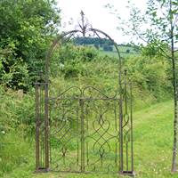 Arche de jardin Artisanat Métal Portail extérieur Parc durable Construction Arche d'aménagement paysager Porte de mariage pour jardin Décoratif