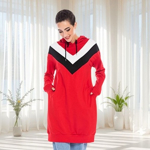 9.9 Casual Women Winter Clothing Comfortable Hooded <b>Long</b> <b>Sweatshirt</b> With Pockets High Quality Cotton Women Winter Clothing 6194# - Product Image 2