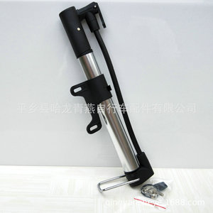 Mini Portable Aluminum Bicycle <b>Pump</b> 290mm Manual Air <b>Pump</b> For Bike With Nozzle <b>Adapter</b> - Product Image 4