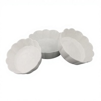 Witte keramische ronde ecovriendelijke fruitschaal hotelservies tafellaagset voor thuiskeuken servies elegante collectie