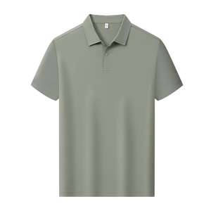 Camisa de Golf para Hombre |   Camiseta de Manga <span class=keywords><strong>Corta</strong></span> 100% Algodón Satinado Premium de 200g, Cuello de Tela Propia, Botones a Presión, Diseño Estampado a Color, Talla XL - Product Image 3
