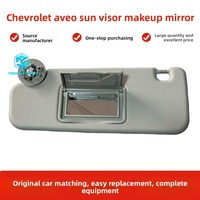 Pare-soleil de voiture Chevrolet gris, lot de deux, pour Aveo Sonic 2012-2020, montage sur toit avec miroir et compartiment de rangement