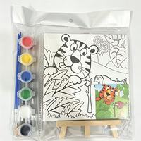 Peinture acrylique décorative 15x15 cm pour enfants, kits d'art créatifs à colorier, peinture à la main, vente en gros du fabricant
