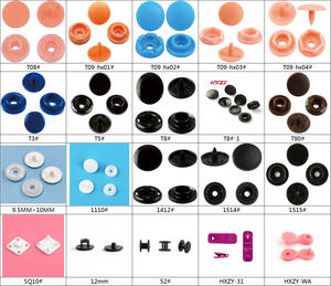 Bán Buôn Trong Giá Rẻ Giá Trắng/Đen Báo Chí Stud Nhựa <span class=keywords><strong>Snap</strong></span> Nút Fastener Nút Băng Cho Quần Áo Túi Bé Giày Hàng May Mặc - Product Image 2