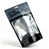 Sachet Mylar Personnalisé Imprimé en Plastique Souple Anti-Odeur avec Fermeture Zip, en Feuille d'Aluminium, Doypack, pour Emballage de Bonbons Gélifiés, avec Fenêtre